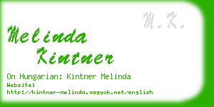 melinda kintner business card